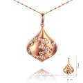 18K Rose Gold Pendant with Diamond